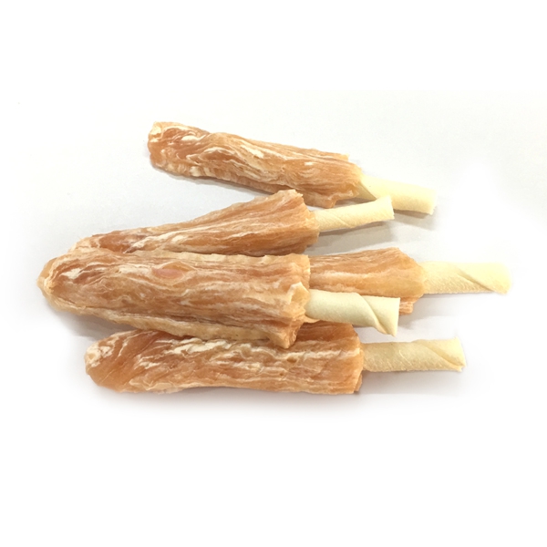 LSN-20  rawhide  stick wrapped by chicken