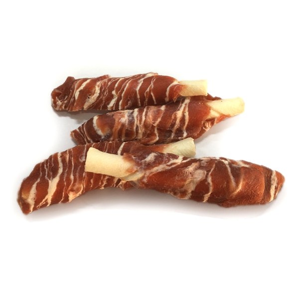 LSN-19  rawhide stick wrapped by beef with cod